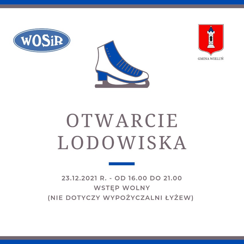 Lodowisko w Wieluniu. Sezon 2021/22 zacznie się tuż przed świętami. Sprawdźcie cenniki i godziny otwarcia lodowiska 