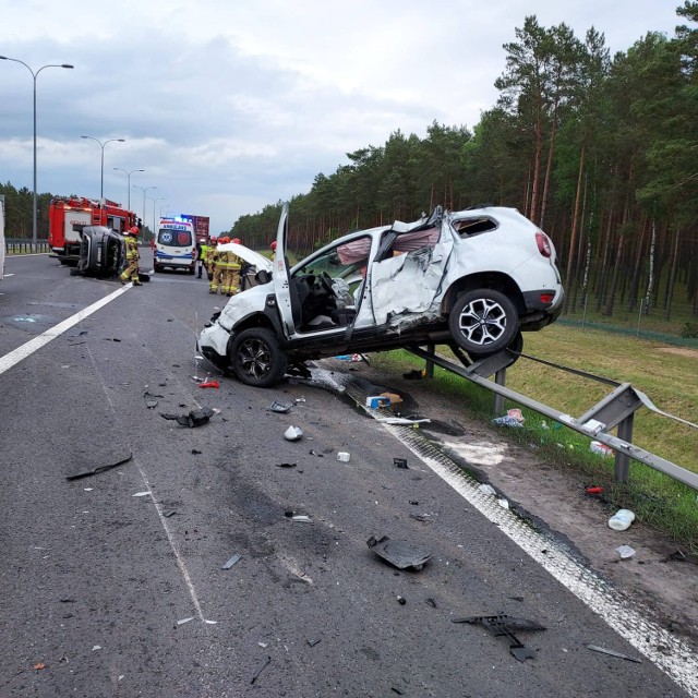 W wyniku wypadku, do którego doszło 28 maja na autostradzie A1 w Nowych Marzach rannych zostało pięć osób