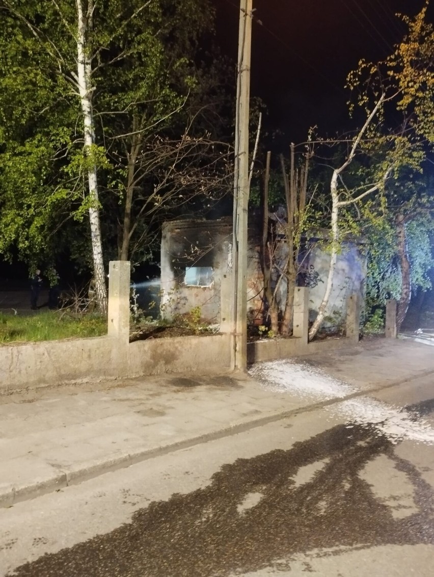 Pożar pustostanu przy ulicy Młyńskiej