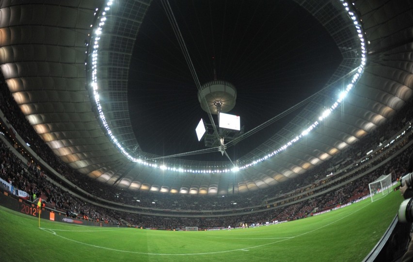 Stadion Narodowy podczas towarzyskiego meczu z Portugalią...