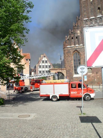 Pożar w Kościele św. Katarzyny