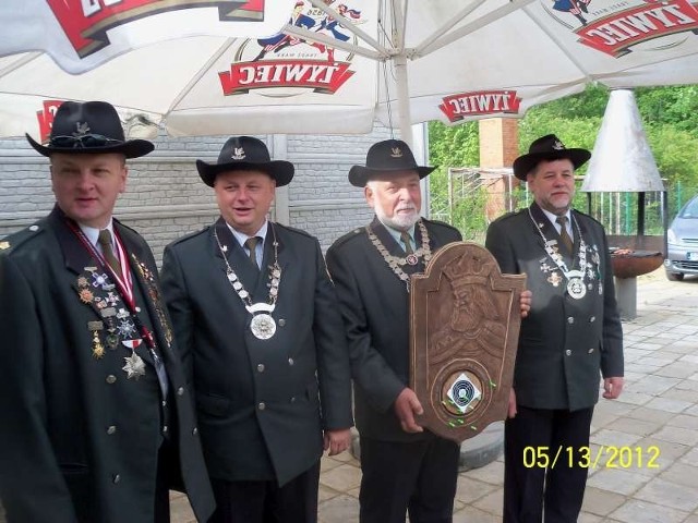 z tarczą król Hieronim Rybczyński