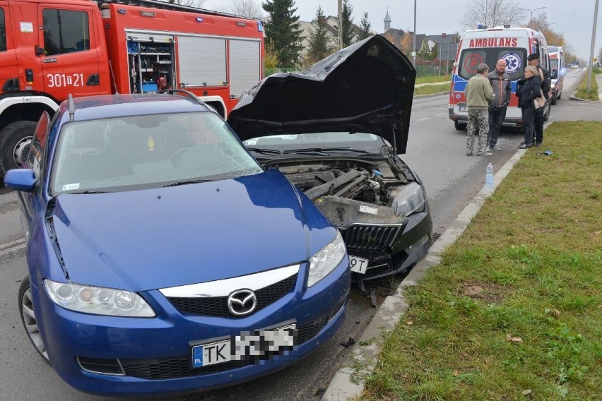 Wypadek na Wrzosowej w Kielcach. Były utrudnienia w ruchu