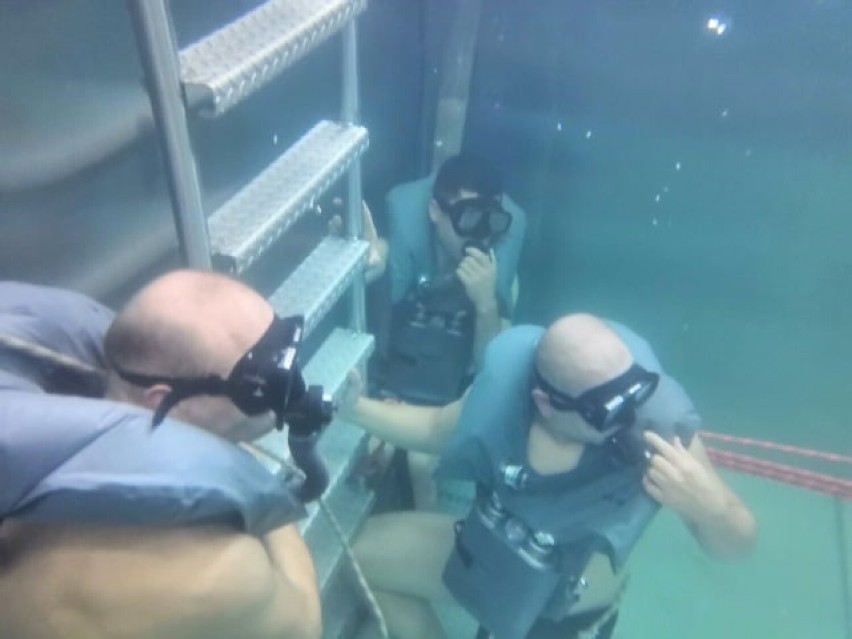Szkolenie podwodne dla czołgistów z Żurawicy.
