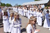 Pierwsza Komunia Święta 2024 w Malborku. Przystąpiły do niej dzieci z parafii Miłosierdzia Bożego na Wielbarku