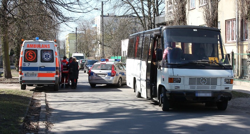 Wypadek autobusu w Łodzi