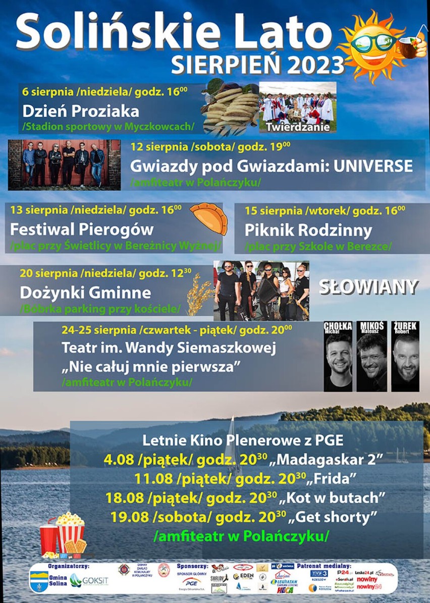 Sierpniowe imprezy w gminie Solina. Będzie m.in. Festiwal Pierogów! [PROGRAM WYDARZEŃ]