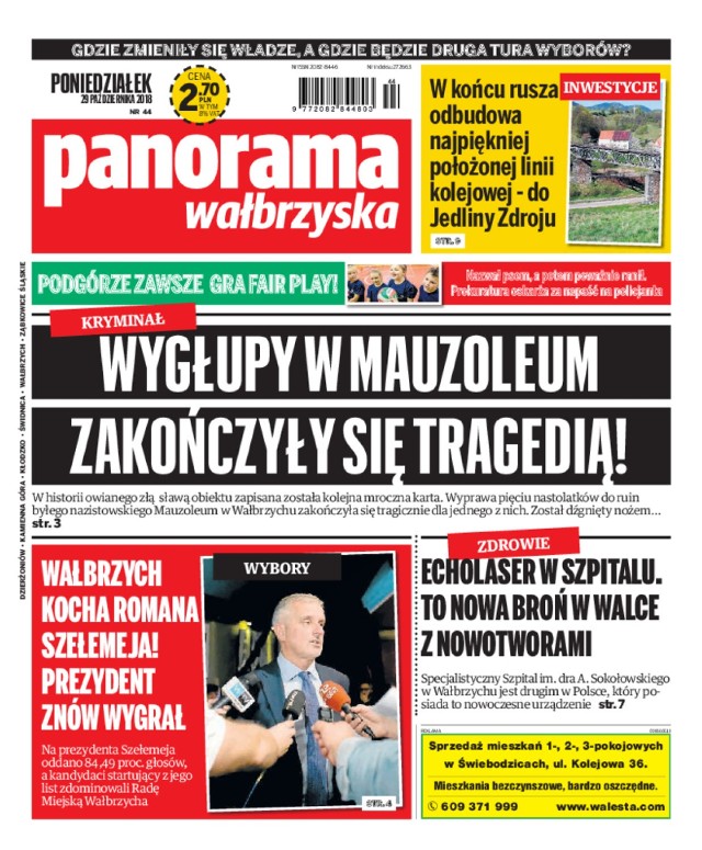 Panorama Wałbrzyska wydanie z 29 października 2018 r.