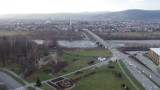 Nowy Sącz. Zobacz most heleński i jego okolicę z lotu ptaka