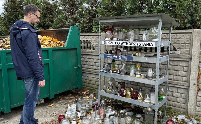 Daj zniczom drugie życie, czyli cmentarny recykling w Radomsku. ZDJĘCIA