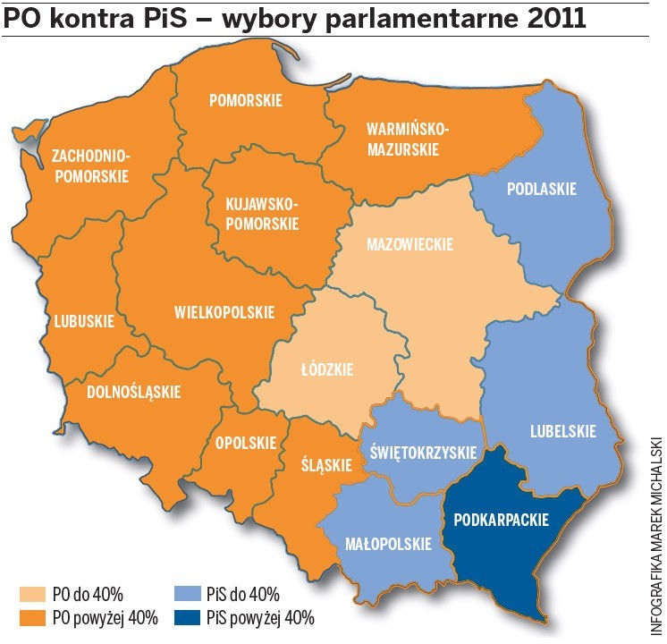 Wyniki wyborów parlamentarnych 2011. Jak głosowaliśmy? [MAPA, ANALIZA]