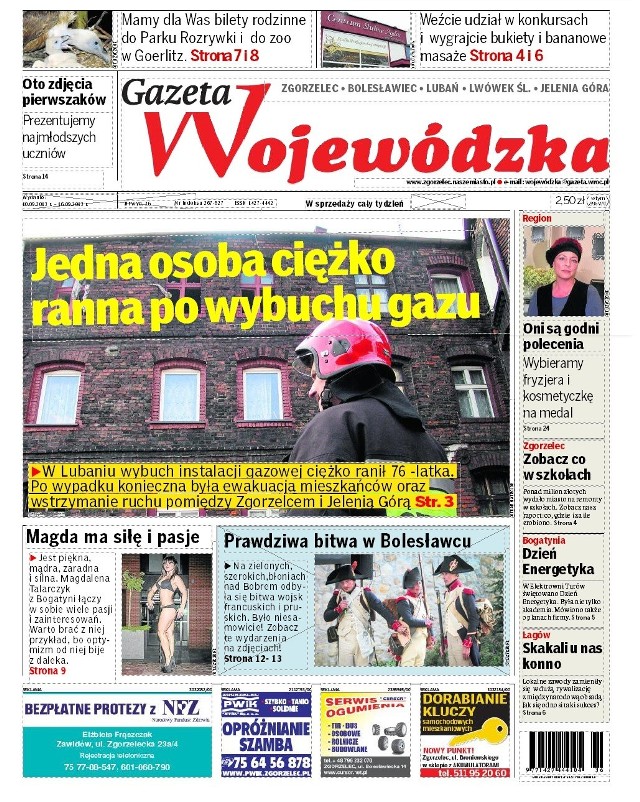 Gazeta Wojewódzka w sklepach od 10 września! Polecamy!