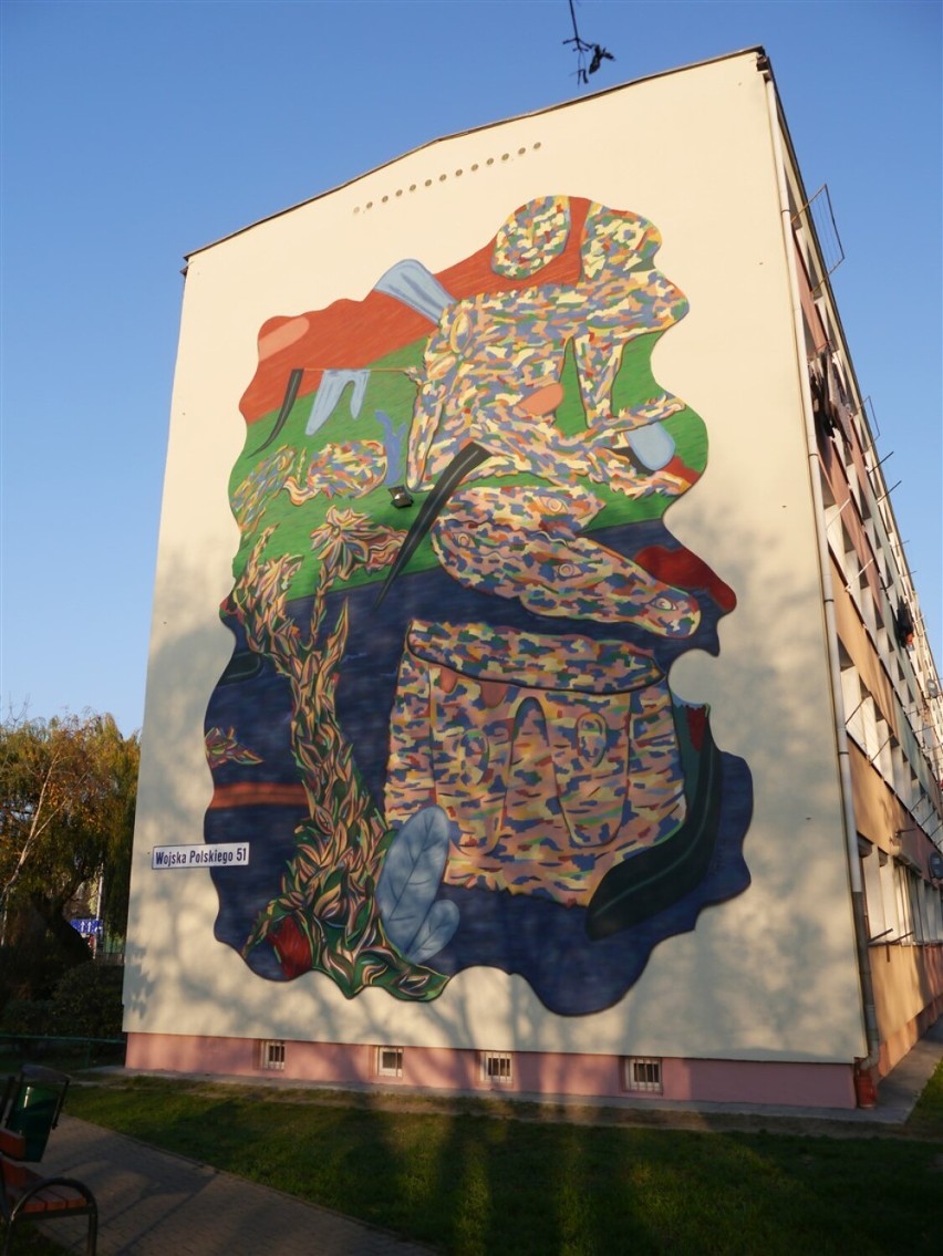 Kolejny mural pojawił się w Kaliszu. "Ogród wyobraźni"...