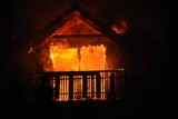 Pożar domu w Siedlcu (INF. INTERNAUTY)