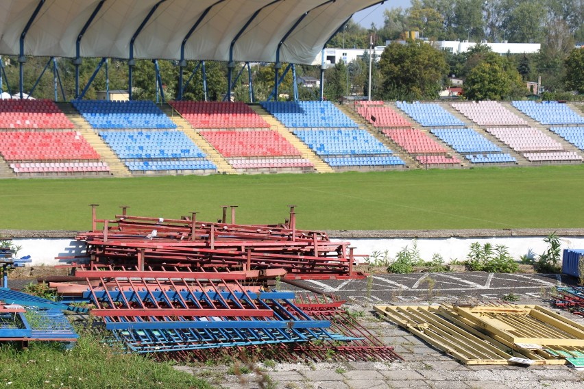 Rozbiórka stadionu Polonii Bytom