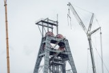 Rozpoczął się demontaż szybu kopalni Makoszowy. ZDJĘCIA