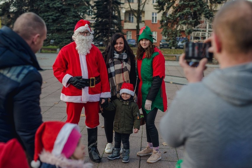 Mikołaj na miejskim rynku w Siemianowicach Śląskich