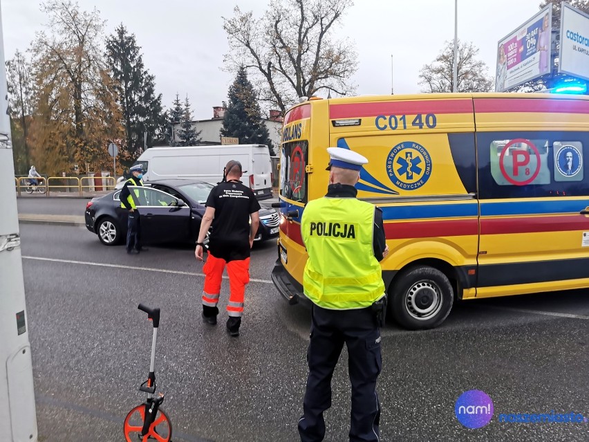 Poważny wypadek na ulicy Okrzei we Włocławku
