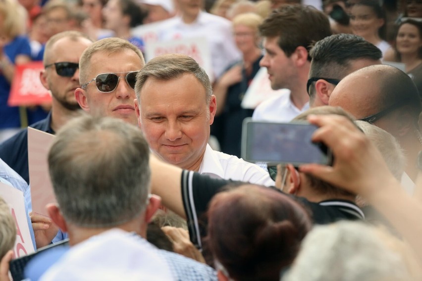 Prezydent Andrzej Duda w Złotoryi. Tak było rok temu, zobaczcie zdjęcia