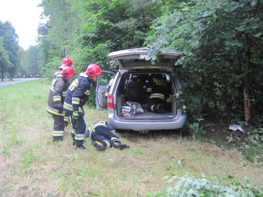 Porażyn: Uderzył w drzewo