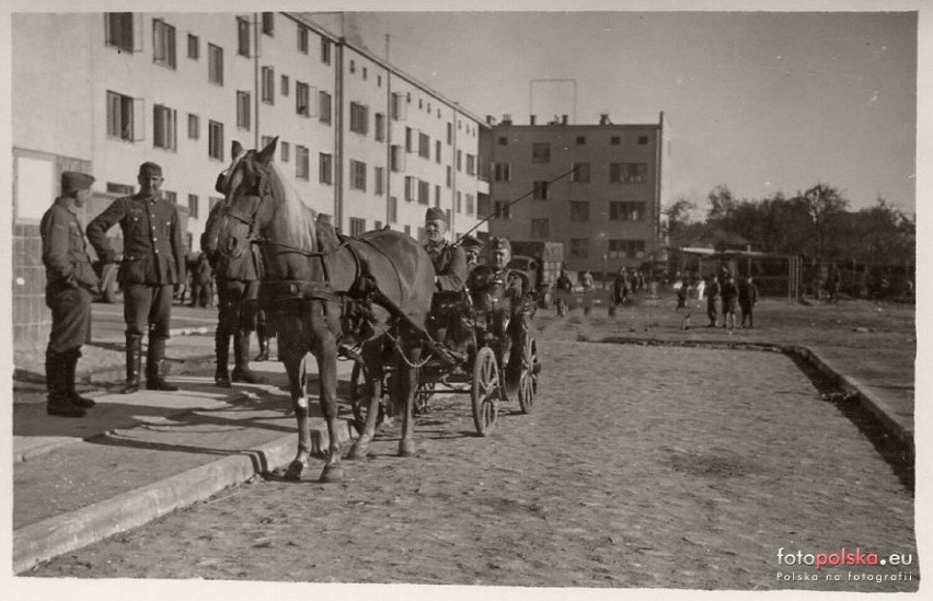 Ulica  Sienkiewicza w czasach, kiedy była Warthestrasse