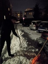 Świdniccy radni chwycili za łopaty i pomagają walczyć ze śniegiem w mieście!