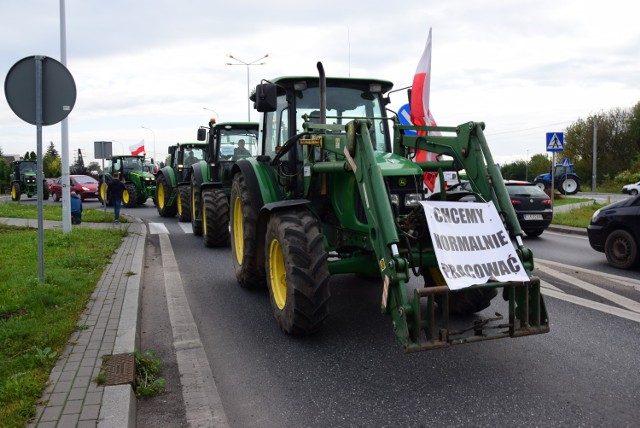 Migawka z ostatniego protestu w Gniewkowie (powiat inowrocławski)