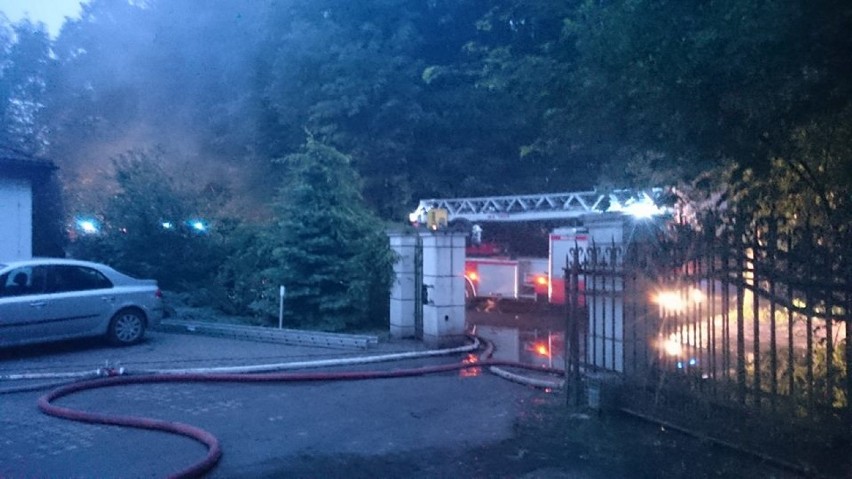 Pożar na Biskupińskiej. Zobacz zdjęcia z akcji gaśniczej [ZDJĘCIA]