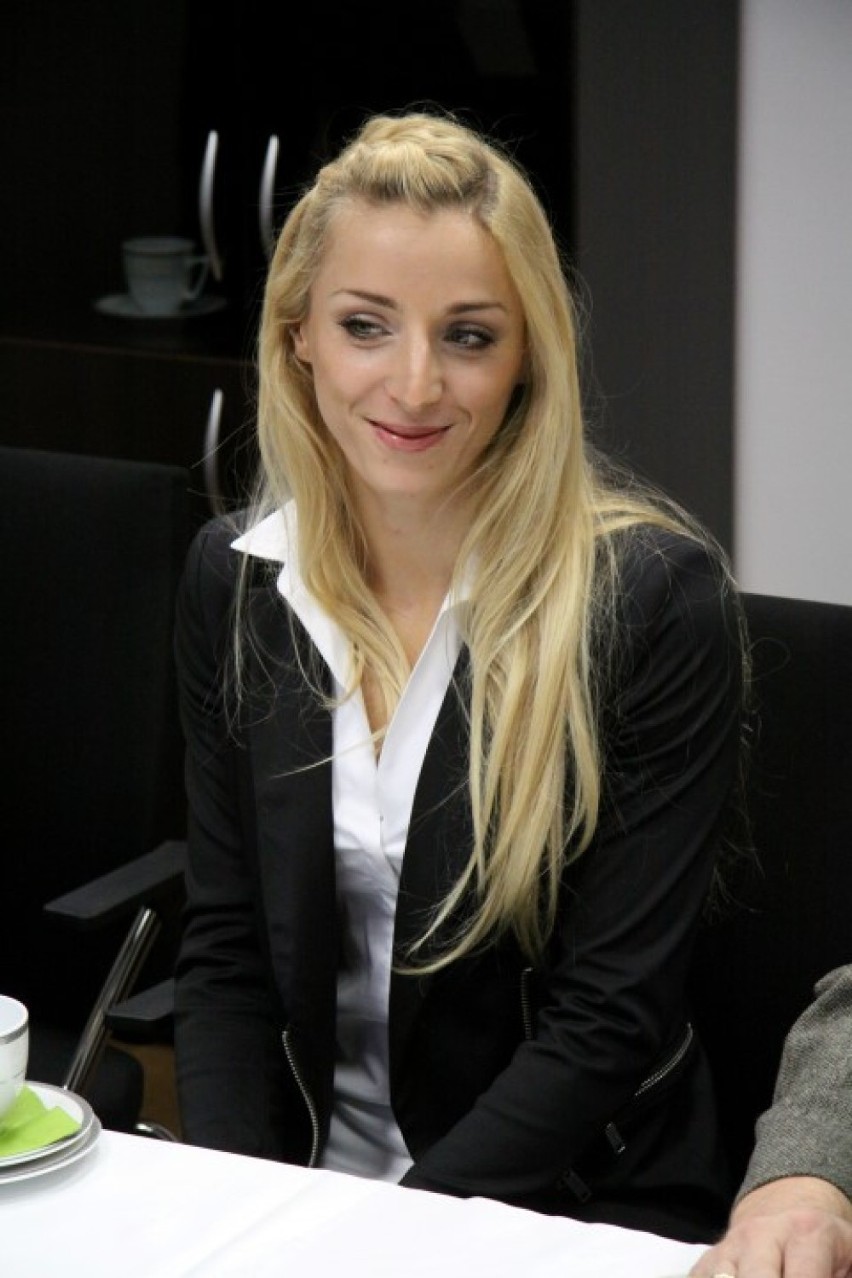 Angelika Cichocka na spotkaniu u starosty. Lekkoatletka odebierała gratulacje [ZDJĘCIA] 