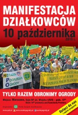 Polski Związek Działkowców jedzie na manifestację do Warszawy