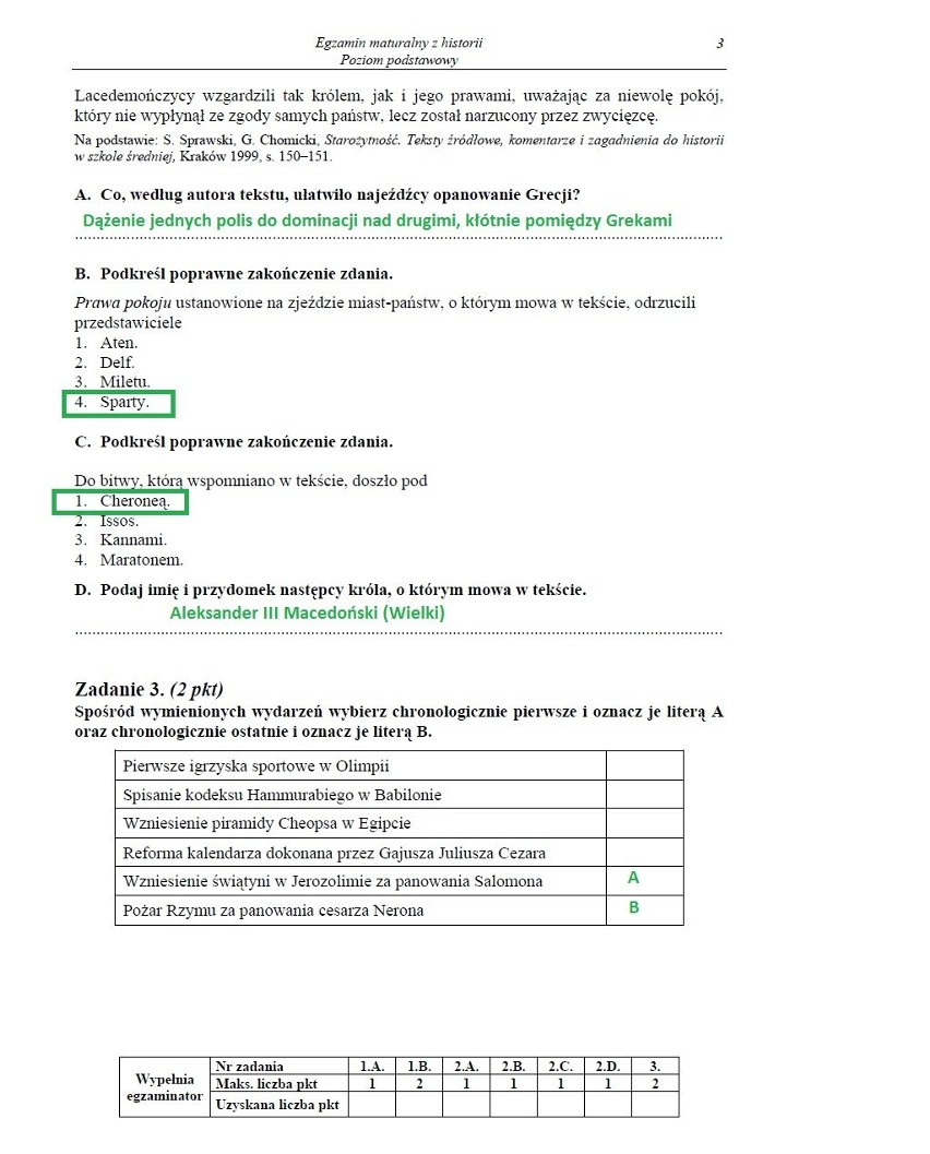 MATURA 2013 z historii - poziom podstawowy i rozszerzony [ARKUSZE, PYTANIA, ODPOWIEDZI]