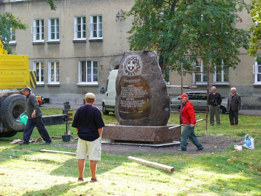 Pomnik &quot;wołyński&quot; przy Piłsudskiego już gotowy