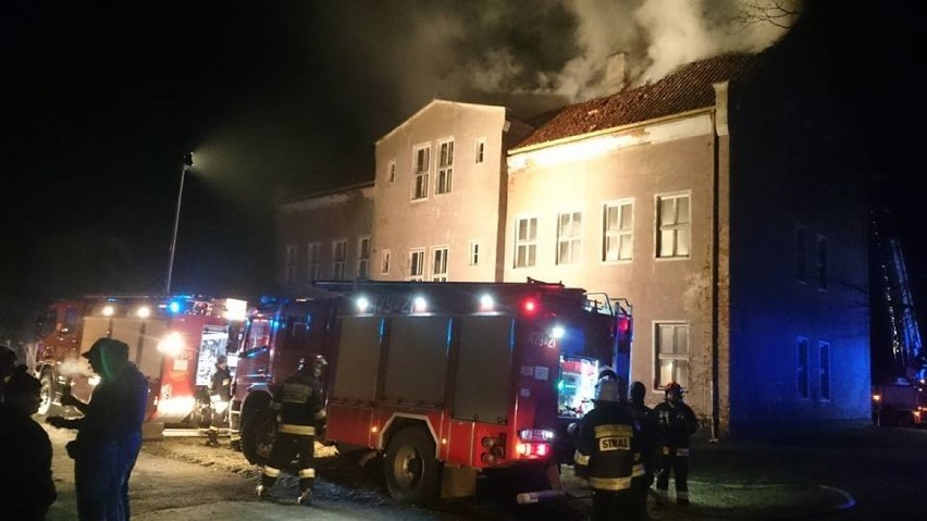 Pożar szkoły w Karolewie