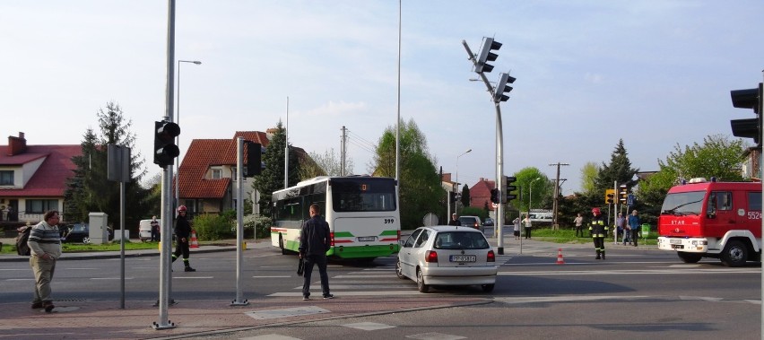 Wypadek na ul. Śniadeckich w Pile