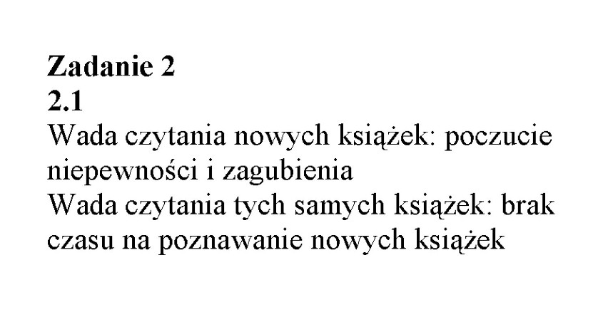 Odpowiedzi z języka polskiego poziom podstawowy 2015 - liceum
