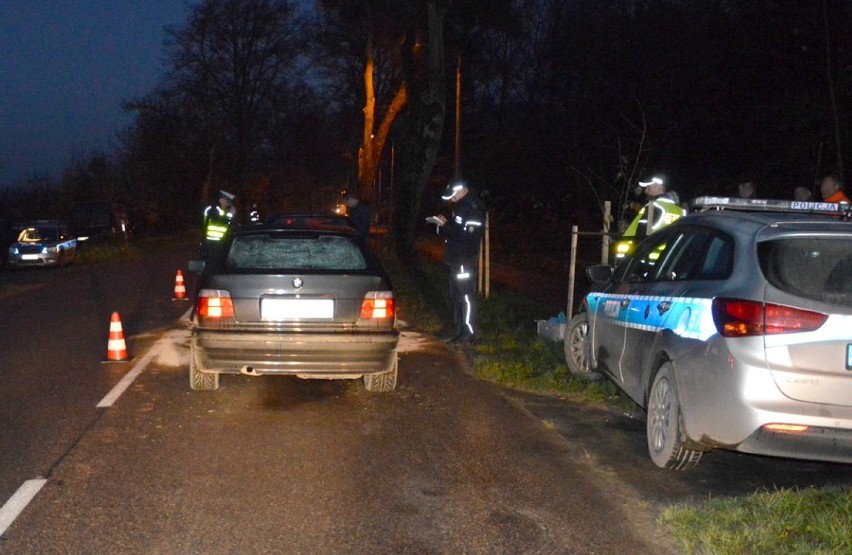 Policjanci pracowali na miejscu zdarzenia w Bolesławowie ZDJĘCIA 