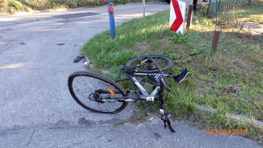 Potrącił rowerzystę w Rybniku na skrzyżowaniu Niedobczyckiej z Plebiscytową