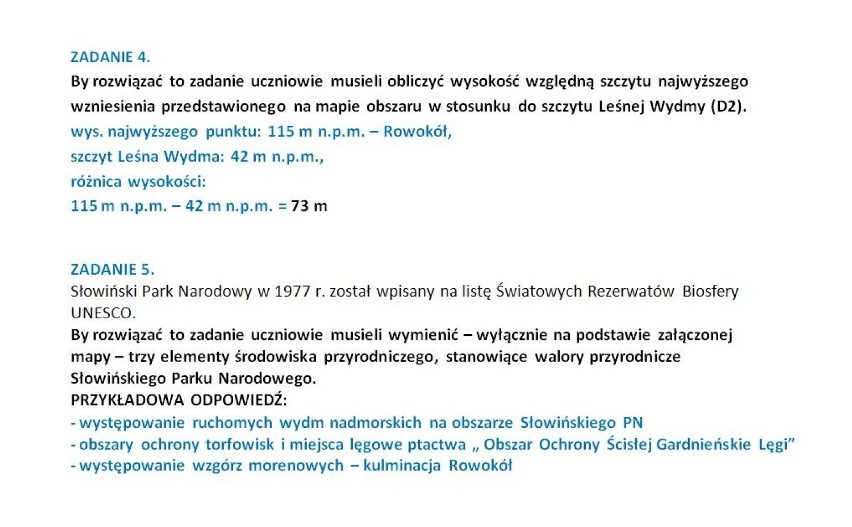 Próbna matura matura 2014: geografia