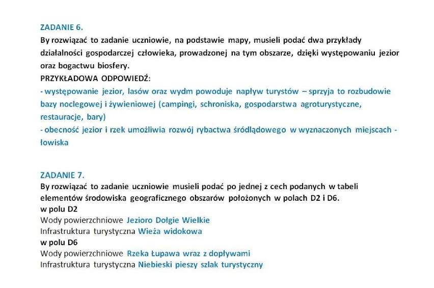 Próbna matura matura 2014: geografia