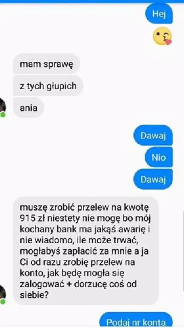 Tak oszuści wyłudzają pieniądze metodą na znajomego z Facebooka