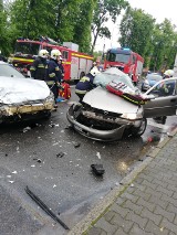 Wypadek w Bierutowie. Areszt dla pijanego kierowcy opla