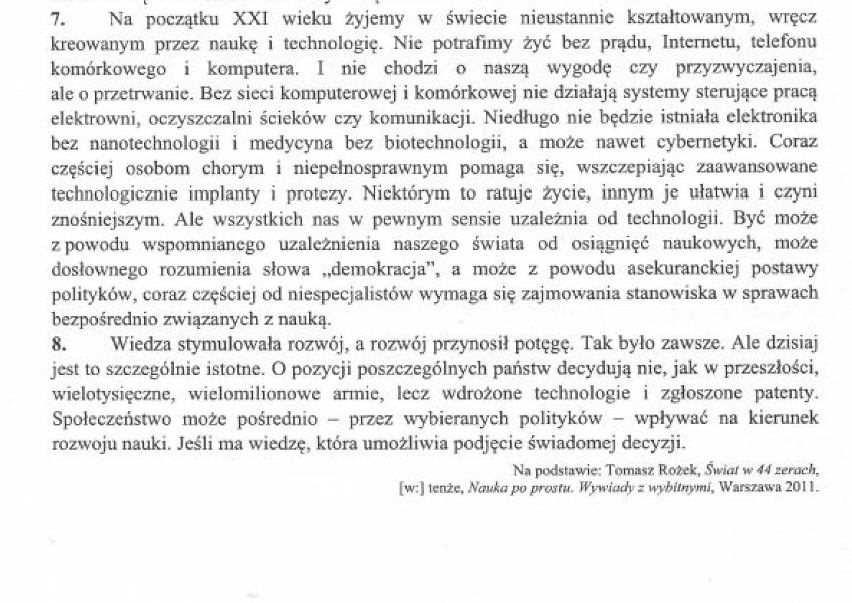 JĘZYK POLSKI - MATURA 2013 - ARKUSZ - POZIOM PODSTAWOWY