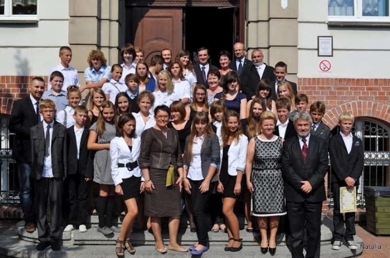 Klasa I Gimnazjum Dwujęzycznego w Pleszewie wrzesien 2012