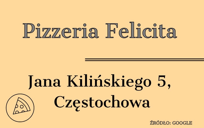 Najlepsza pizza w Częstochowie. Sprawdź, które lokale są polecane przez klientów! RANKING