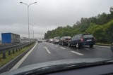 Wypadek na A4 w Katowicach. Korek gigant