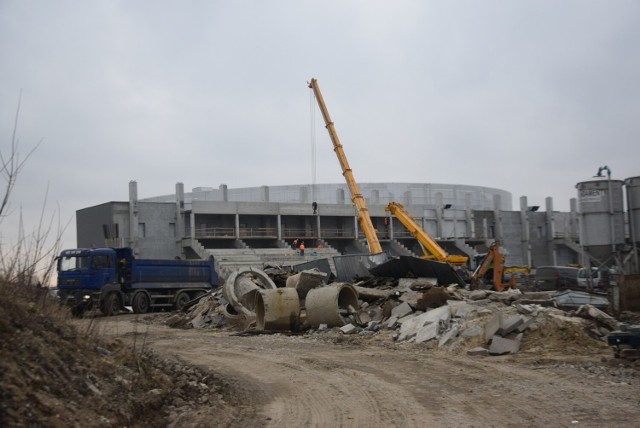 Stadion dla Radomiaka w trakcie budowy. Ma być oddany do użytku do końca 2022 roku.