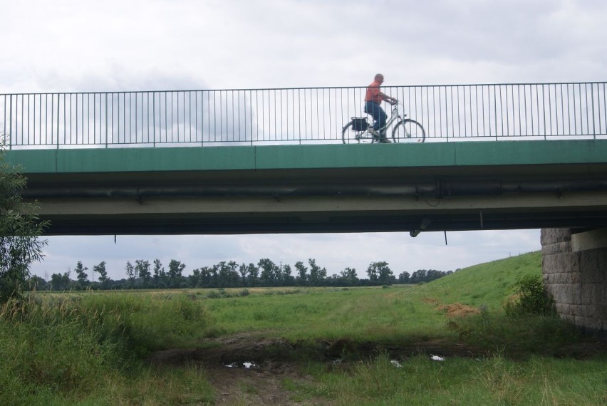 Ścieżki rowerowe Racibórz. Przejazd pod mostem na Rybnickiej...