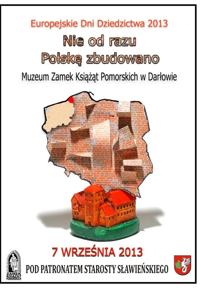 Oficjalny plakat Europejskich Dni dziedzictwa w Darłowie