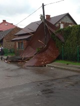 Pod Oświęcimiem wiatr zrywał dachy, spadł grad