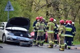 Zderzenie trzech aut w okolicach Rymanowa-Zdroju [ZDJĘCIA]